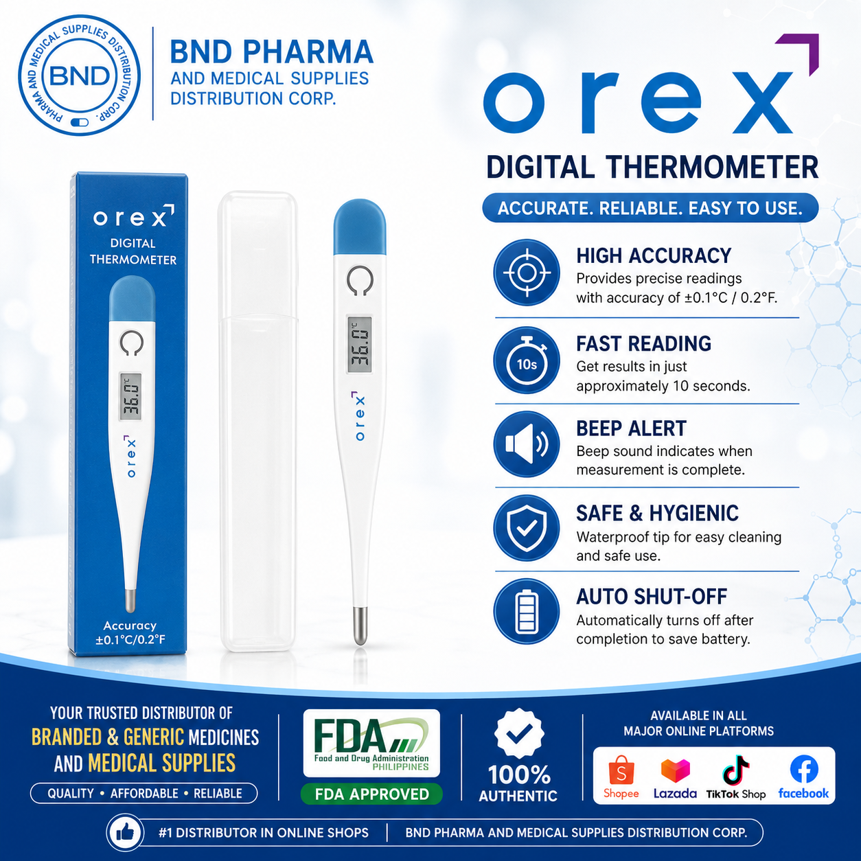 OREX Digital Thermometer (By 2's)
