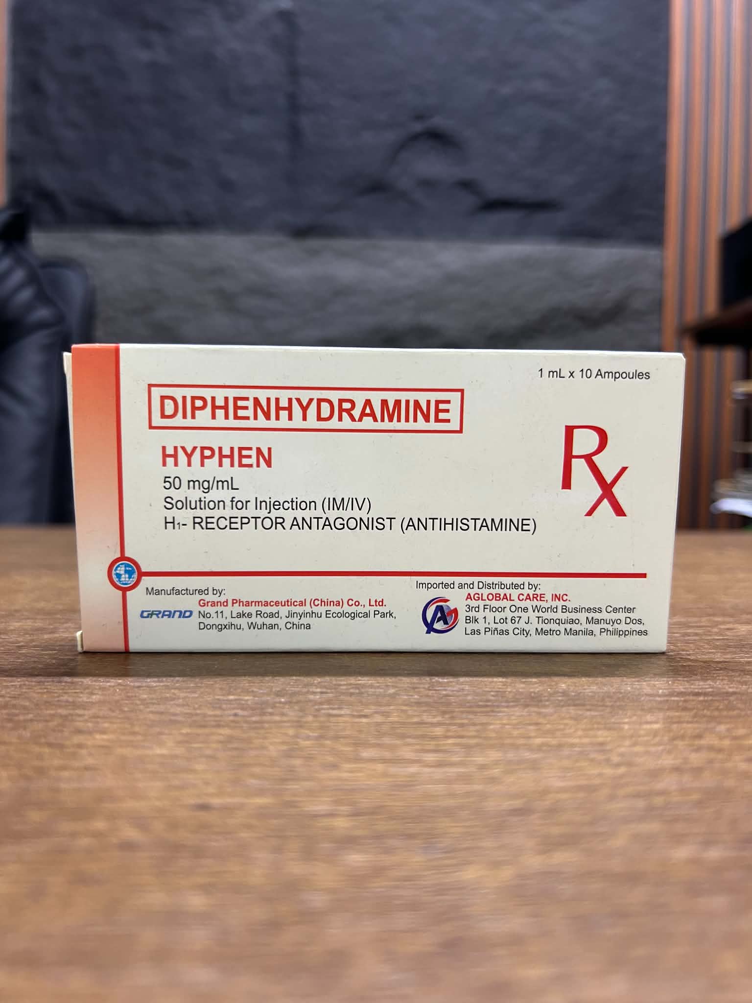 Hyphen® – Diphenhydramine 50 mg/mL Solution for Injection