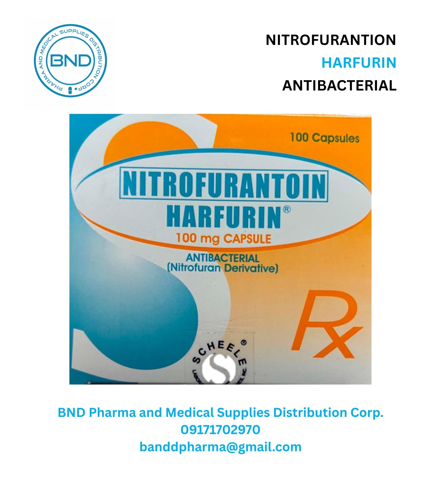 Harfurin® (Nitrofurantoin) 100 mg Capsule
